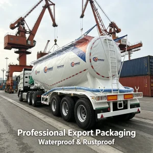 Premium Quality 40 60 Cbm Bulk Powder Tanker Trailer CE Certification Bulker Cement Tank Trailer for Bulk Feed Carrier Hauling