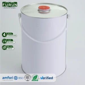 Premium Quality 5 Litre Closed Head Tinplate Can Iron Hoop Cover Carrying Wire for Engine Oil Motor Lubricant Aerosol