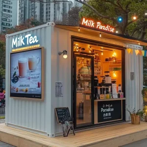 Price Container bar Booth Cafe Shop Store Mobile Kitchen Container 10ft 20ft 40ft Restaurant Container House Booth