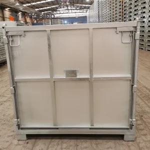 Professional Heavy Duty Warehousing Zinc Steel Storage Pallet Container for Material Handling