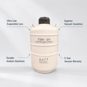 Professional Manufacturer 20L Liquid Nitrogen Container Factory Price High Vacuum LN2 Tank YDS 20