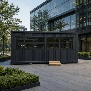 Professional Modular Container Coffee Shop Pop-up Store Prefabricated Mobile Restaurant Food Kiosk for Outdoor Business