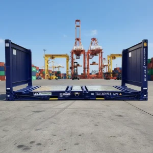 Professional Production New Custom Color Durable Freight Dry Flat Rack Shipping Container