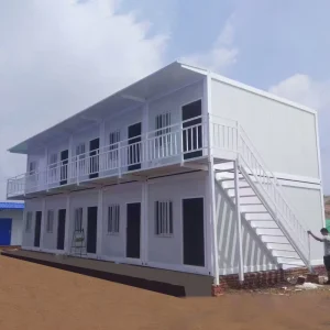 Professional Two Floor Modular Container House Prefabricated Worker Dormitory and Site Office for Labor Camp