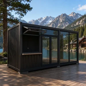 Quick Assembly 20ft Prefabricated Container Office Plug and Play Portable Workspace for Construction Site Camp Guard House