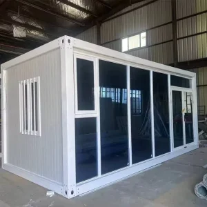 Quick Assembly Container House for Shop Use Prefabricated Glass Wall Mobile Office with Leisure Sunroom Convenient Leisure Villa