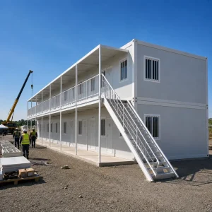 Quick Assembly Durable Worker Camp Dormitory Large Scale Folding Container House Prefabricated Module House Prefab House