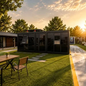 Quick Assembly Expandable Container House Mobile Expandable House Prefabricated Tiny Home for Resort Office Guest Room