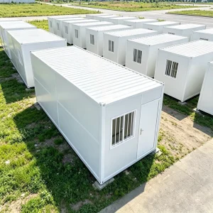 Quick Assembly Prefab Container House 20ft Steel Frame Portable Modular Waterproof Insulated Modern Site Building Window Door