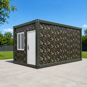 Quick Install Prefabricated Container House ISO Container Shipping Modular Labor Camp Dormitory Steel Frame Building Room