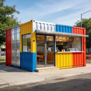 Quick Installable Modern Steel Waterproof Customized Color Storage Small Luxury Detachable Portable Shop Exterior Container