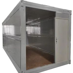 Quick Installation 20ft Light Steel Structure Movable Folding Prefab Container Houses Prefab Tiny Homes Site Office Heat