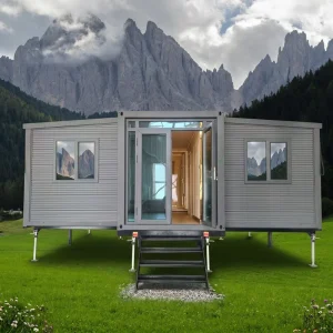 Quick Installation Double Wing Expandable House 20ft Galvanized Steel Frame Modular Portable Home for Office Resort