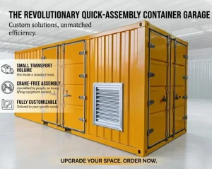 Quick-assembly Containers Warehouses Garages Temporary Facility Mobile Portable Modular Folding Expandable