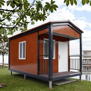 Quickly Assemble Detachable Flat Pack Steel Mobile Container Houses with Pointed Roofs for School Bedroom Hotel Warehouse Use