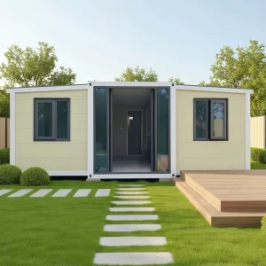 Quickly Build Foldable Twin Wing Room Expandable Prefabricated Container House with Low Price