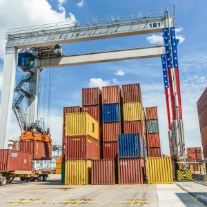 RTG Shipping Container Straddle Carrier Crane Rubber Tyre Gantry Crane