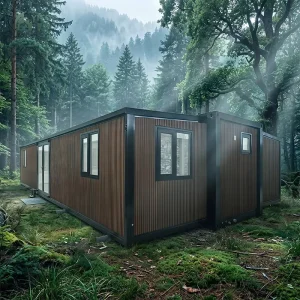 Ready Made 2 Bedroom Expandable Container House 40ft Prefabricated Modular Steel Tiny Houses for Apartment Use Modern Design