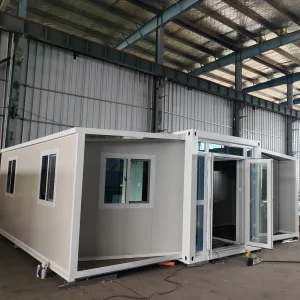 Ready Made Expandable Portable Prefab Tiny Mobile Home Foldable Container House Easy Ship Steel Sandwich Panel Fireproof