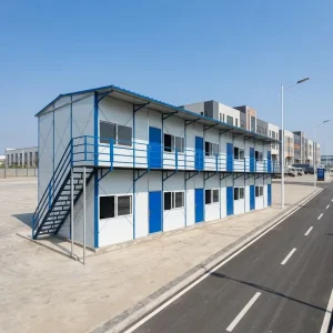 Ready-Made K-Type Light Steel Structure Sandwich Panel House Apartment Office Workers Durable Prefabricated Temporary Site