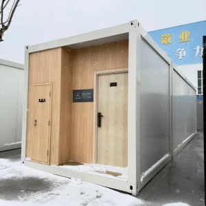 Ready Made Portable Prefab Steel Sandwich Panel Container House Waterproof Insulated Design For Villa Use Customizable Color