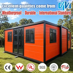 Ready Made Prefabricated 20Ft 40Ft Luxury Mobile Home 2-4 Bedroom Prefab for Sale Expandable Container House