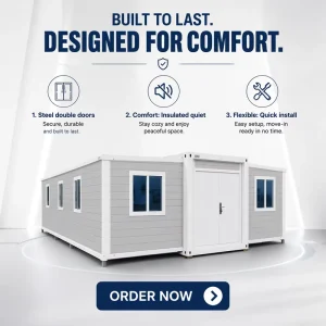 Ready to Occupy Movable Prefab Home Low-Cost Prefabricated Modular Container Houses Homes Offices Hotels Companies Factory