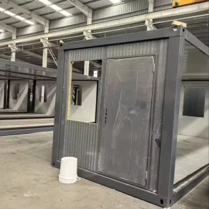 Ready-to-Ship Modular Prefab Steel Container Office Flat Pack Building Movable Folding House Made Sandwich Panel Hotel