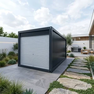 Ready-to-Use Containerized Storage Room Metal Tool Shed for Backyard with Customizable Material