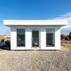 Ready to Use Portable Site Office Cabin Prefab Modular Construction Camp Office with Insulated Walls
