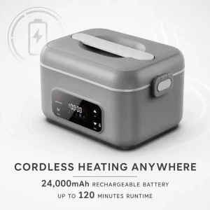Rechargeable Cordless Electric Lunch Box Portable Self Heating Food Warmer Painter Renovation Decorator Restoration