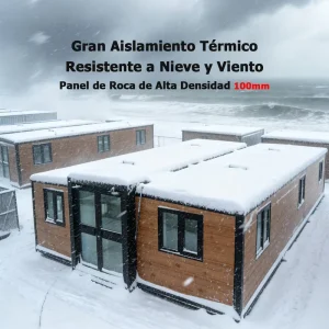 Reinforced Rust Free Galvanized Steel 20ft Expandable Container House with 100% Rainproof Test for Norway Coastal Fjords Site