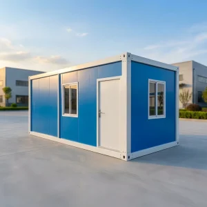 Removable 20ft Steel Container Cabin Sandwich Panel Modular Office for Construction Site or Home Office