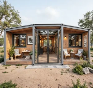 Residential Mobile Villa Prefab Modular House Portable Modern Light Steel Structure Assembled Living Home Customizable Design