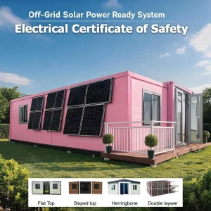 Resort Off Grid Ready Tiny Home 20ft Expandable Container House Villa Eco Friendly Prefab Home for Passive Income