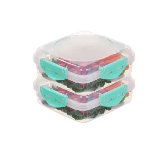 Reusable BPA Free Sandwich Gift Box Plastic Lid Food Grade Easy Clean Mixed Color Newborn Friendly Takeout Lunch Storage Box