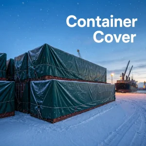 Reusable Finished Shipping Container Canopy 20FT 40FT Open Top Container Tarp Container Roof Tarpaulin Container Sheet
