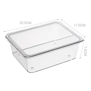Reusable PET Plastic Food Storage Box with Detachable Design for Kitchen Use