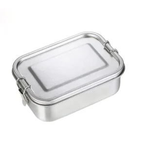 Reusable Stainless Steel Kitchen & Camping Airtight Leakproof Food Storage Containers with Lid for Lunch Boxes