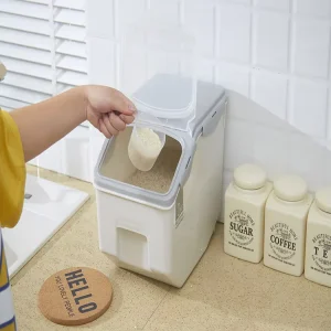 Rice Storage Container Stackable Bulk PP New Design 15KG and 10KG Kitchen Carton PP Bag Customized Logo Square MC Household 0.8