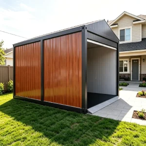 Roll Door Wood Container House Prefab Farm Storage Portable Residential Backyard Easy Assembly Modern Design Hotel Supermarket