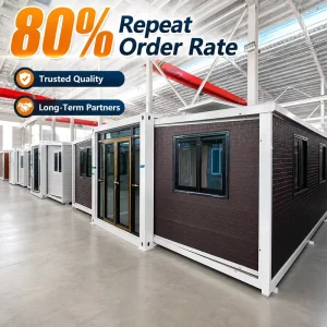 Rust Resistant 20/40 Ft Mobile 3 Bedroom Modular Home Expandable Prefabricated Container House Tiny House with Kitchen