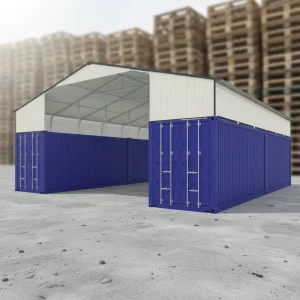 SGC3640 H260 Outdoor Steel Container Carport with Waterproof Roof Warehouse Car Storage