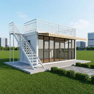 SKYLINE Flatpack Container House For Sale Low Price Ready Prefab House Luxury Granny Flat Tiny Home Modular Glass Apartment Shop