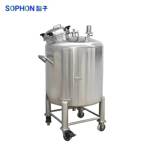 SOPHON Food Grade Stainless Steel Pressure Vessel Liquid Mobile Transfer Feeding Container Large capacity Water Storage Tank