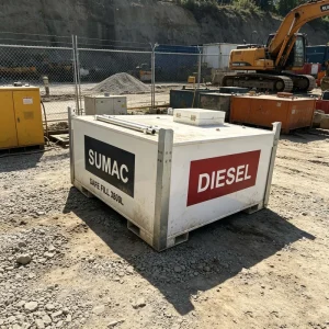 SUMAC Self Bunded Fuel Tank 4000L 5000L Portable Gas Station Fuel Cube Tank with Electric Pump Transfer Petrol and Diesel