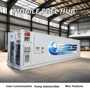 Safe Self Bunded Stainless Steel Containerized Fuel Tank with Pump for Industrial Chemical and Oil Liquid Storage