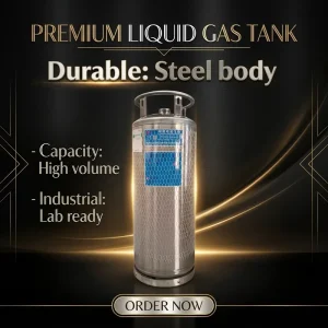 Sanctum Industrial Gas Cylinder Pressure Vessel DPL450-240L 1.37Mpa Cryogenic Liquid Dewar LIN Liquefied Gas Container