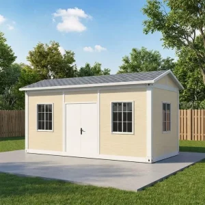 Sandwich Panel Collapsible Container House for Rental Business Apartment School Use Modern Design 8 Units Loading 40HQ Container