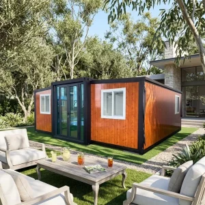 Sandwich Panel Light Steel Double-Layer Folding Container House Modern Design Waterproof Insulated Expandable Prefab Home